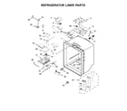 KitchenAid KRFF507HBL00 refrigerator liner parts diagram