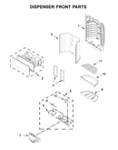 Dispenser front parts