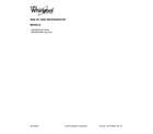 Whirlpool WRS586FIEM04 cover sheet diagram