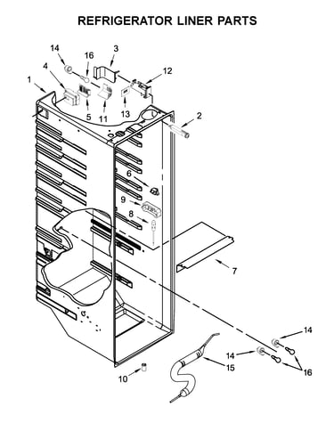 Refrigerator liner parts