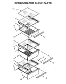 Refrigerator shelf parts