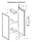 Refrigerator door parts