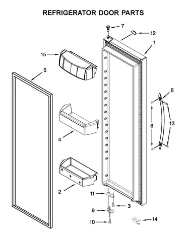 Refrigerator door parts