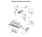 Whirlpool WMH32519HV2 interior and ventilation parts diagram