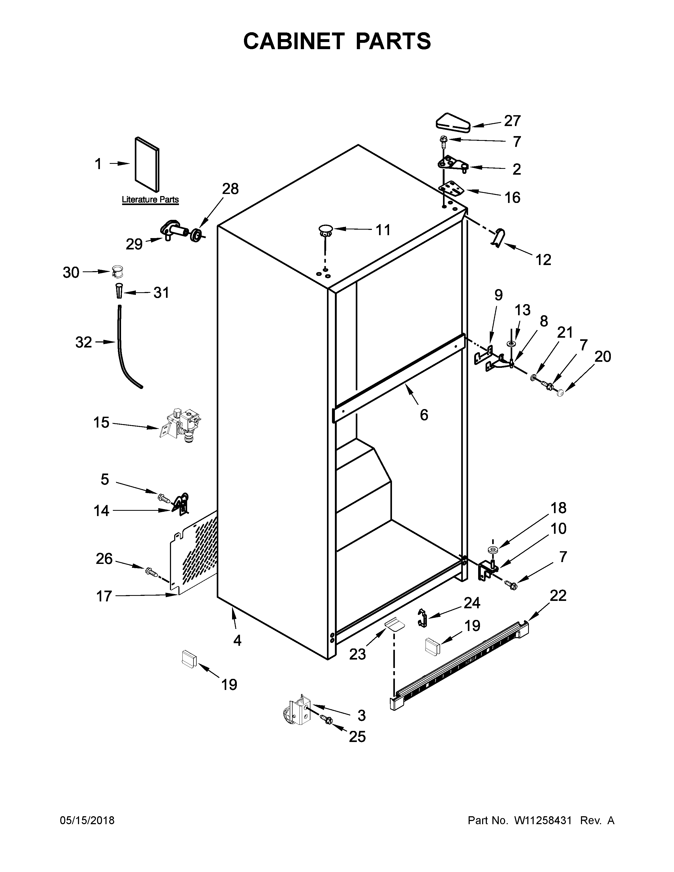 CABINET PARTS