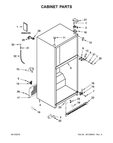 Cabinet parts