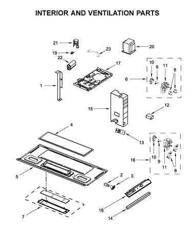 Interior and ventilation parts