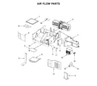 Whirlpool WMH32519HZ3 air flow parts diagram
