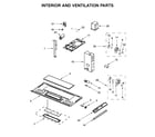 Whirlpool YWMH31017HB0 interior and ventilation parts diagram