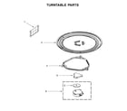 Whirlpool YWMH31017HZ0 turntable parts diagram