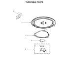 Whirlpool YWMH31017HW1 turntable parts diagram