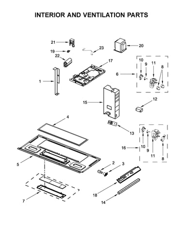 Interior and ventilation parts