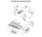 Whirlpool YWMH32519HV2 interior and ventilation parts diagram