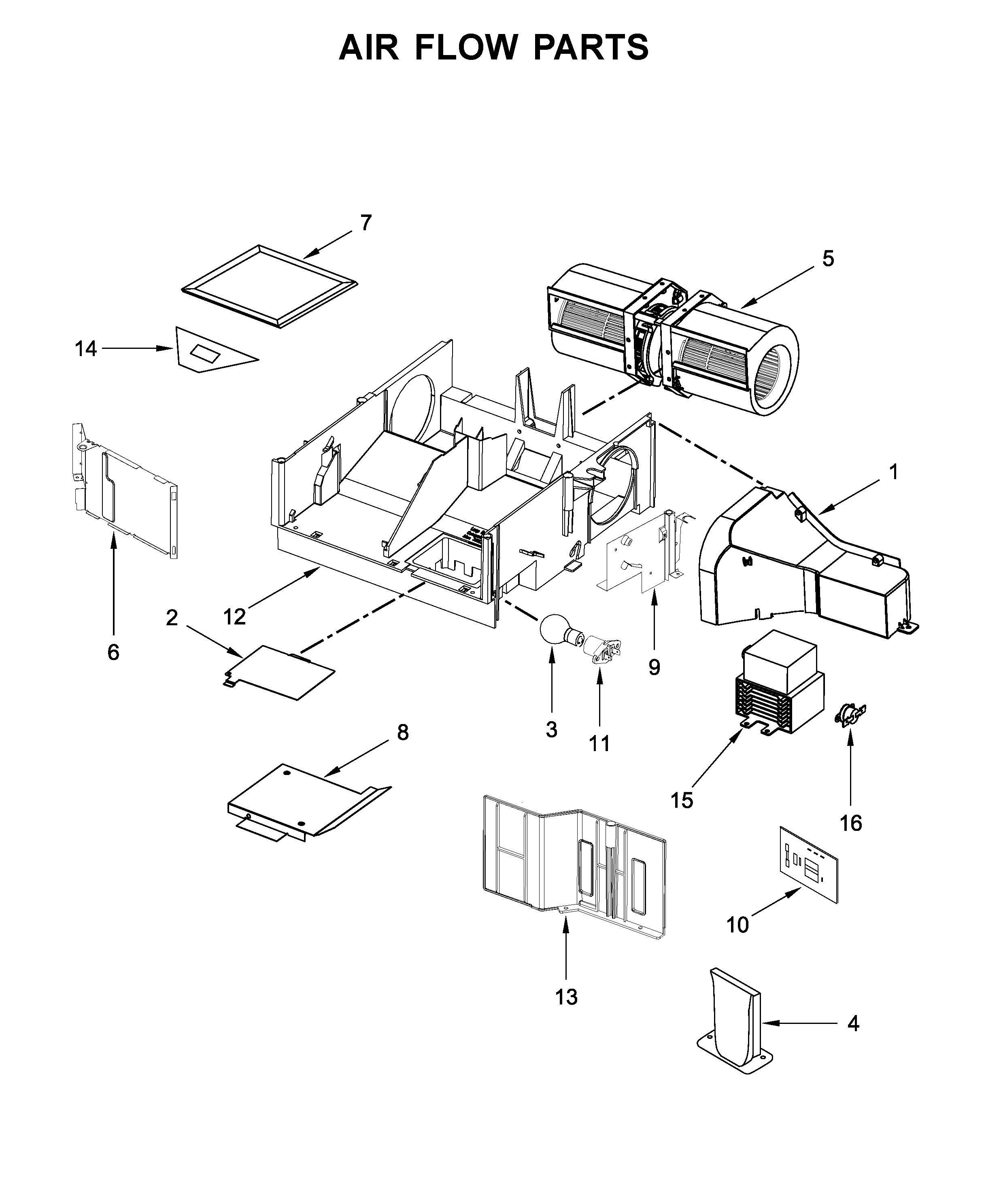 Air flow parts