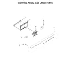 Maytag MDB8989SHZ0 control panel and latch parts diagram
