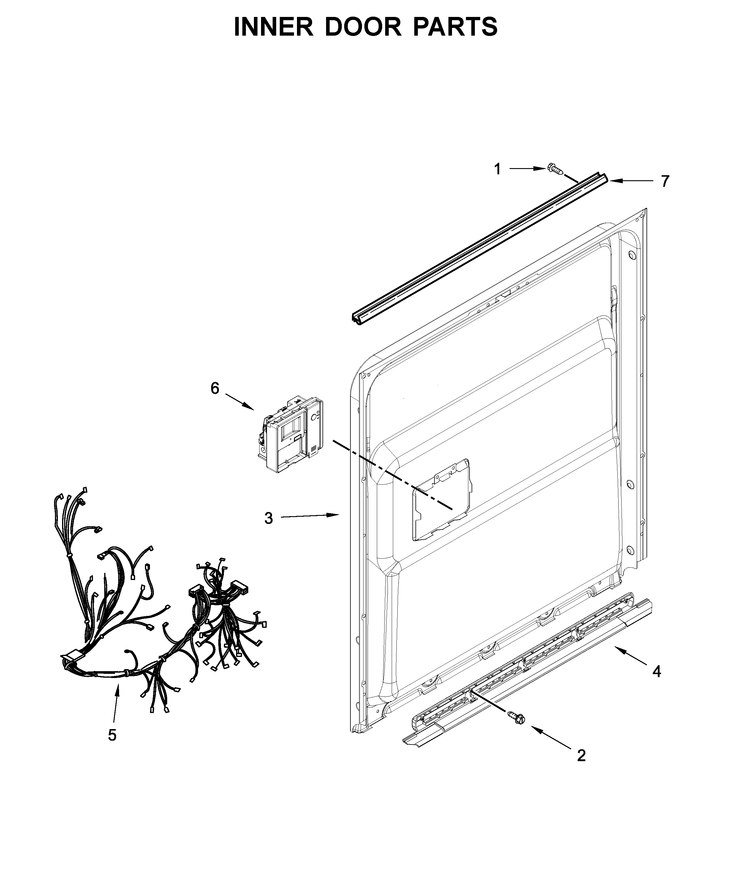 Inner door parts