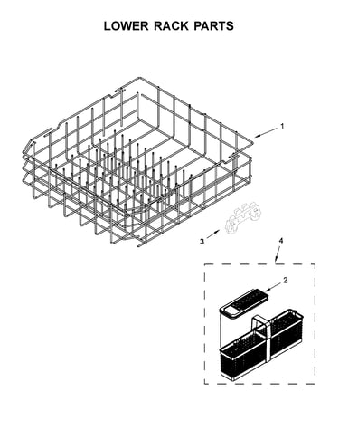 Lower rack parts