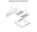Maytag MDB8989SHZ0 third level rack and track parts diagram