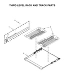 Third level rack and track parts