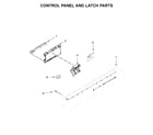 Maytag MDB7959SHZ0 control panel and latch parts diagram