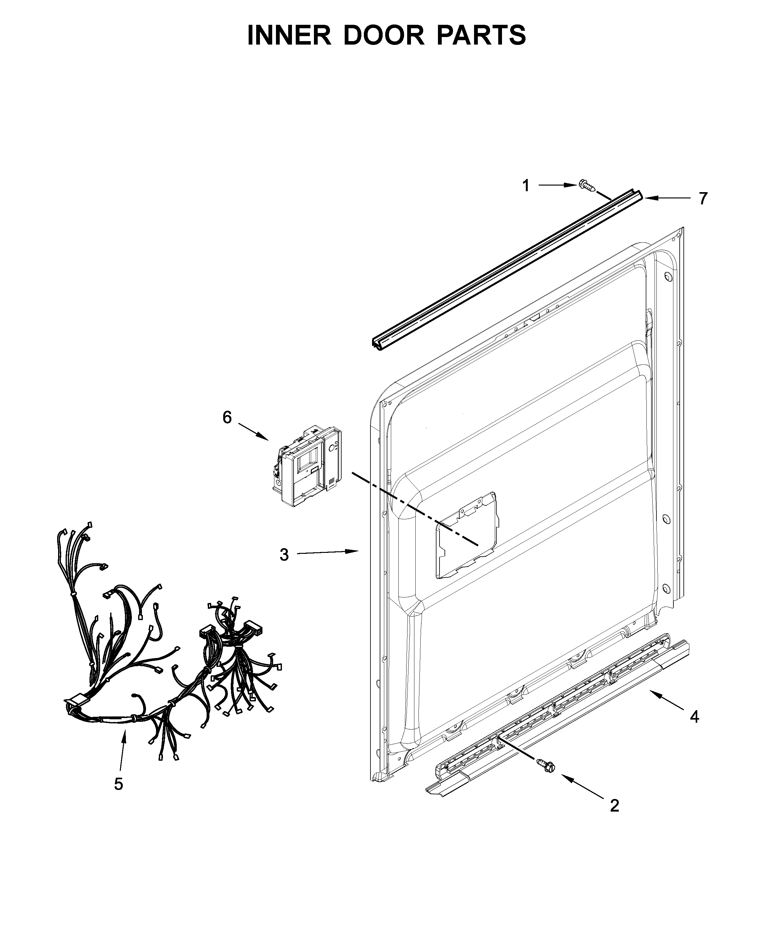 Inner door parts