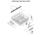 Maytag MDB7959SHZ0 upper rack and track parts diagram