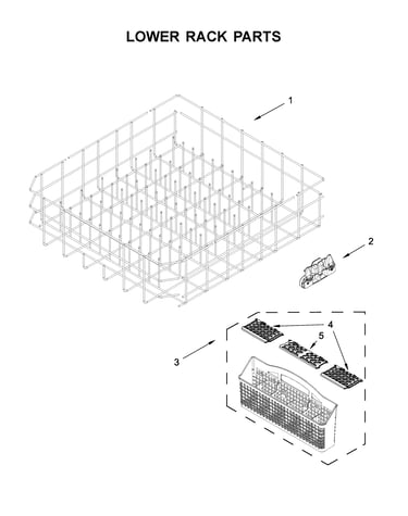 Lower rack parts