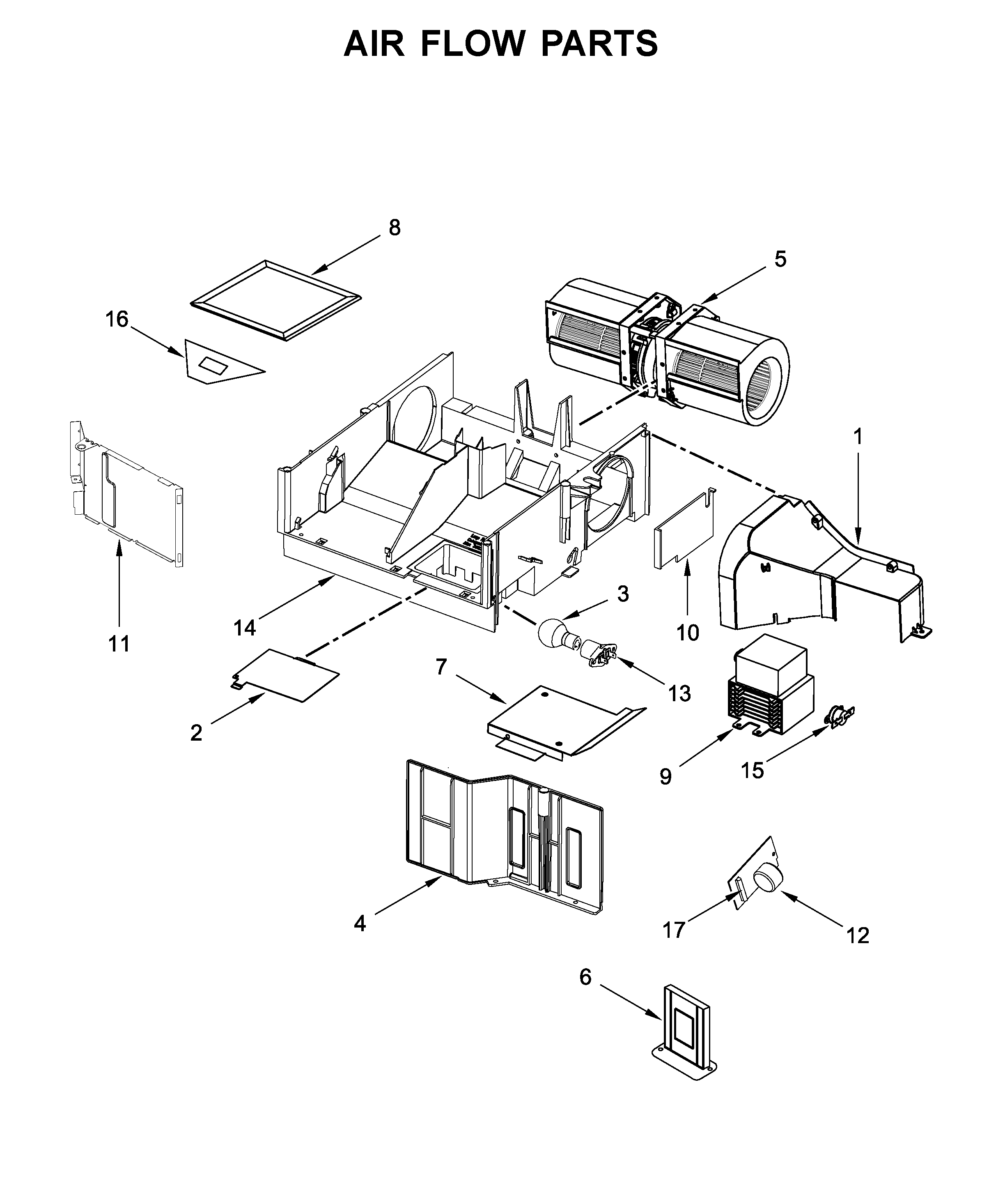 Air flow parts