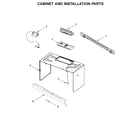 Maytag MMV1174FB2 cabinet and installation parts diagram