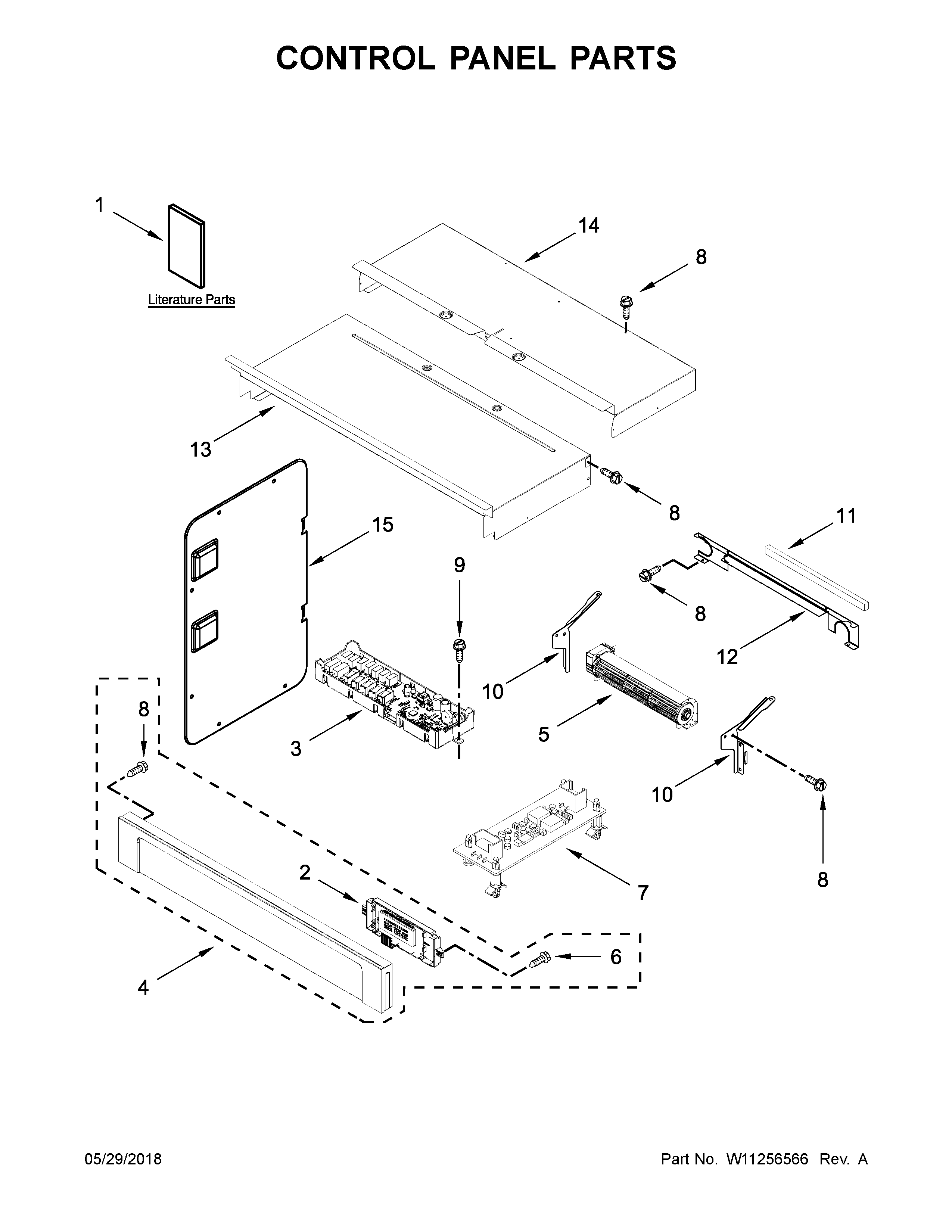 Control panel parts