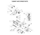 Whirlpool WOC95EC0AS05 cabinet and stirrer parts diagram