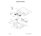 Whirlpool WCE97US0HS00 cooktop parts diagram
