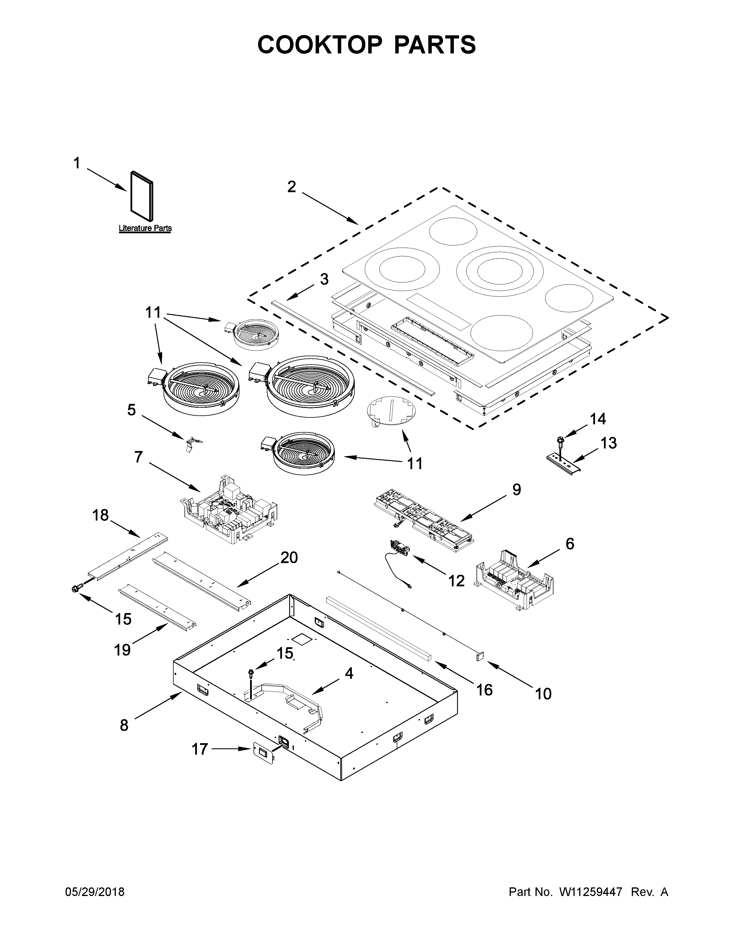 COOKTOP PARTS