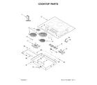 Whirlpool WCE97US6HS00 cooktop parts diagram