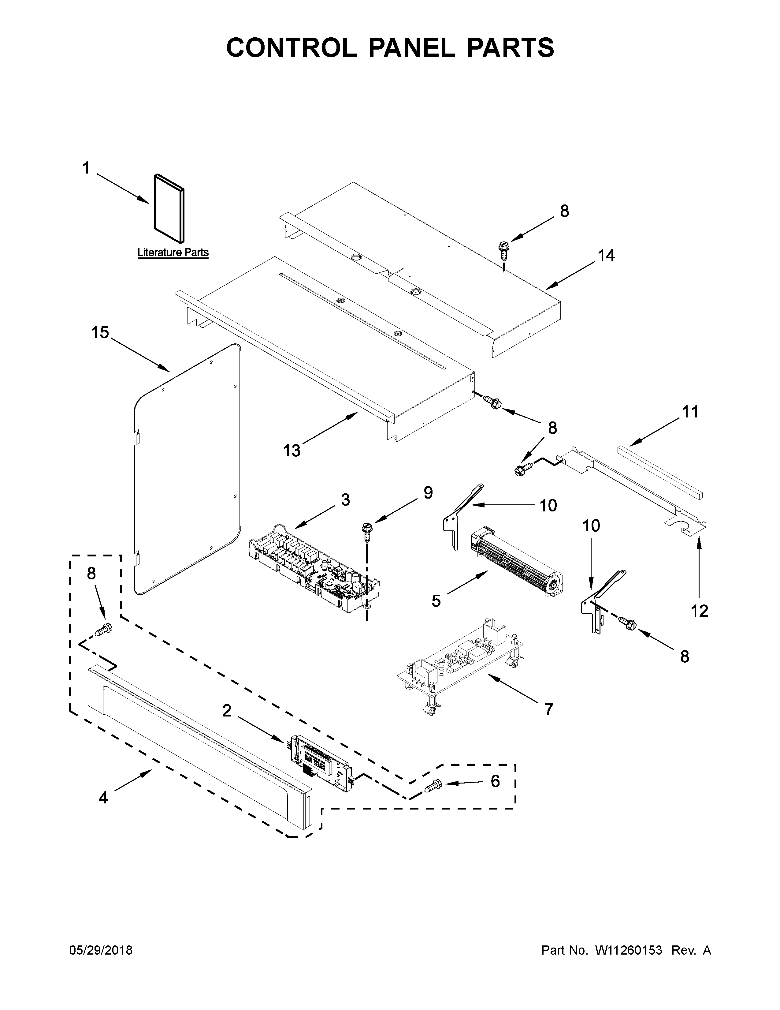 Control panel parts