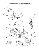 Cabinet and stirrer parts