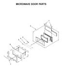 Microwave door parts