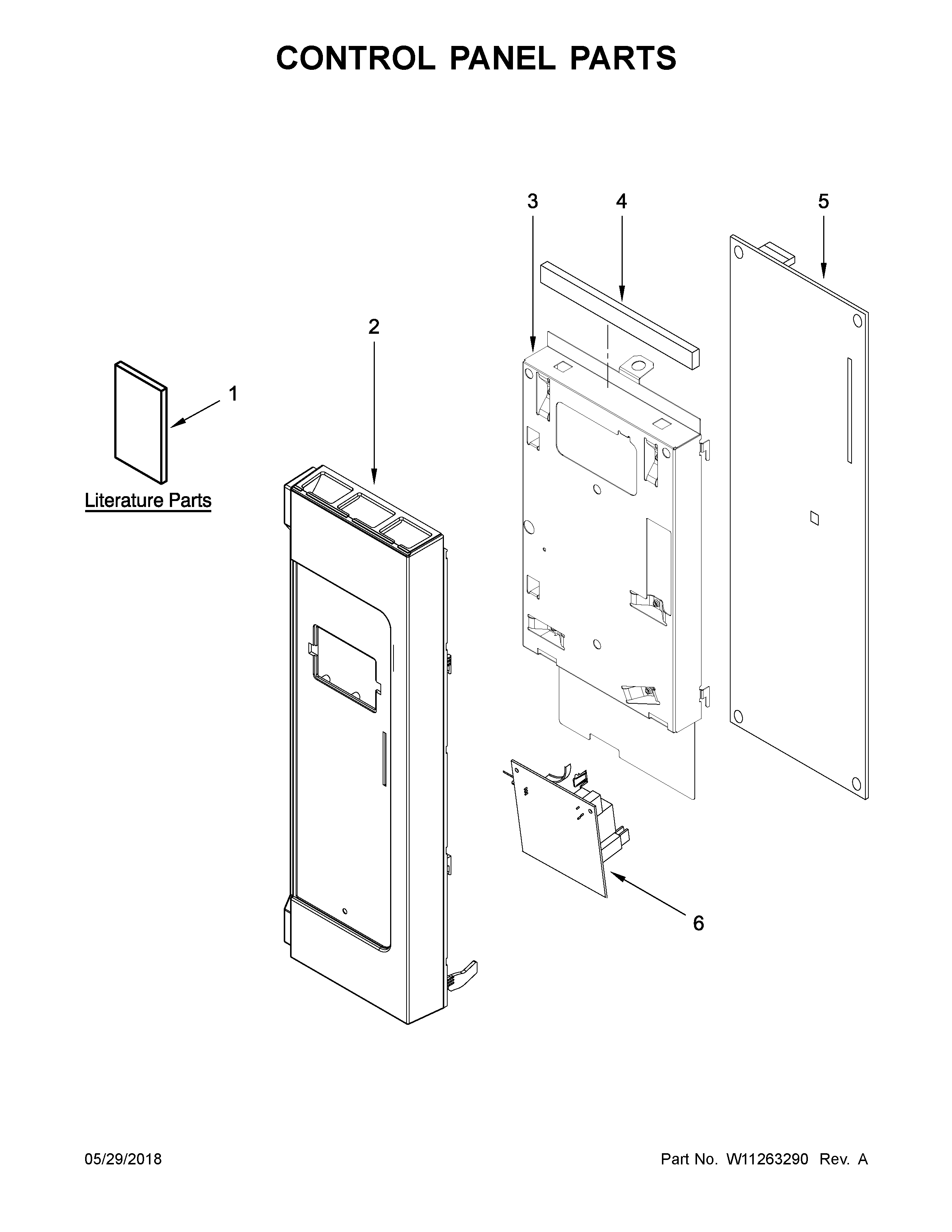Control panel parts