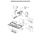 Whirlpool UMV1160CW5 interior and ventilation parts diagram
