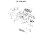 Whirlpool UMV1160CW5 air flow parts diagram