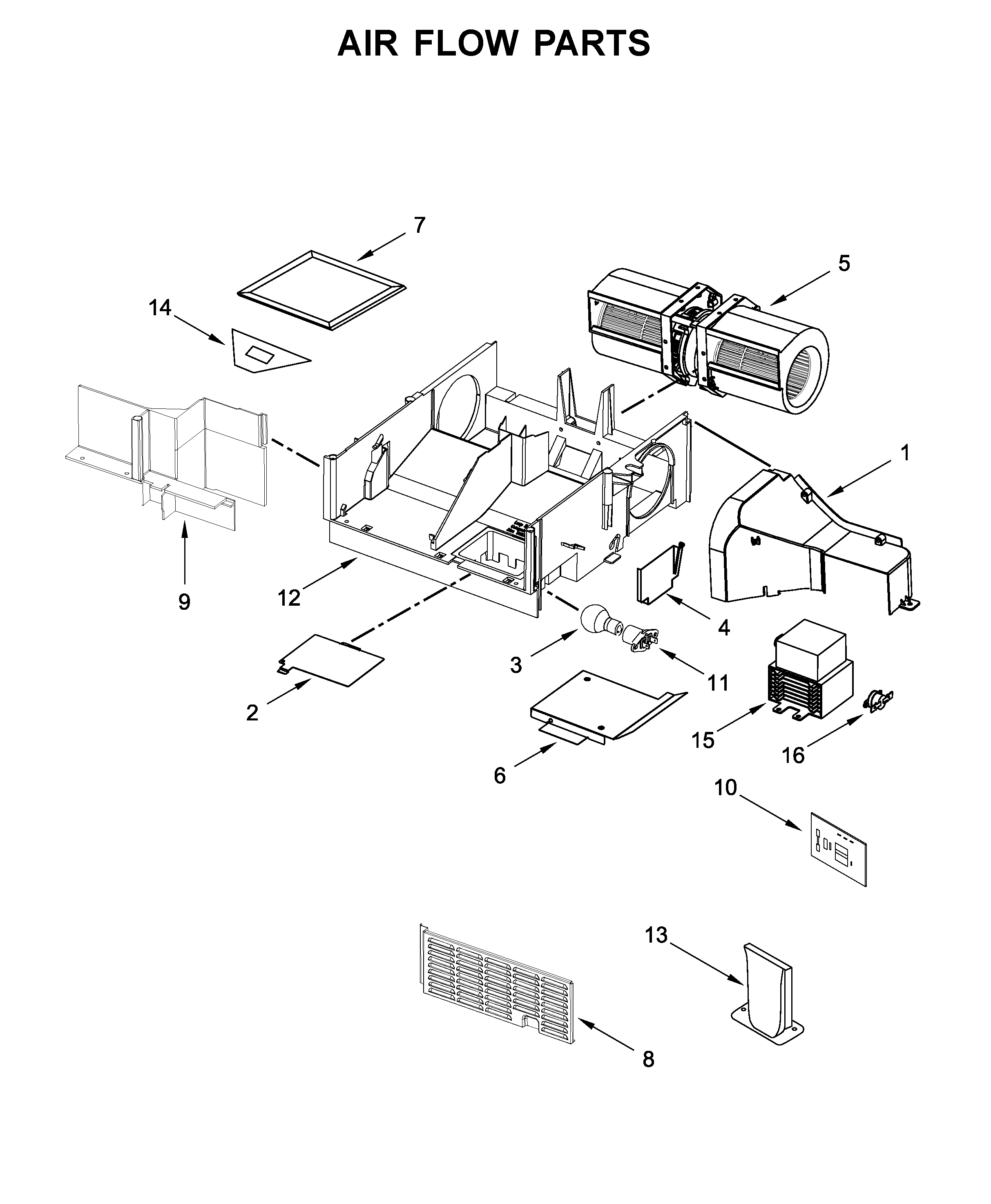 Air flow parts