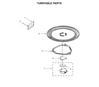 Whirlpool UMV1160CW5 turntable parts diagram