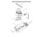 Maytag MDB4949SHW0 pump, washarm and motor parts diagram