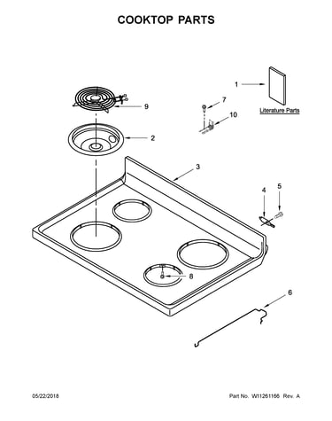 Cooktop parts
