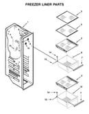 Freezer liner parts