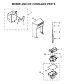 Motor and ice container parts