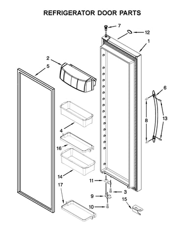 Refrigerator door parts
