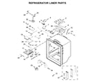 KitchenAid KRFF507HPS00 refrigerator liner parts diagram