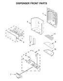 Dispenser front parts