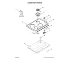 Whirlpool WCC31430AB01 cooktop parts diagram